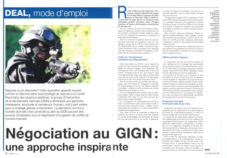 Négociation au GIGN : une approche inspirante